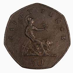 Coin - 50 Pence, Elizabeth II, Great Britain, 1983 (Reverse)
