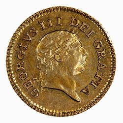 Coin - Third-Guinea, George III, Great Britain, 1806 (Obverse)