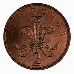 Coin - 2 New Pence, Elizabeth II, Great Britain, 1971 (Reverse)