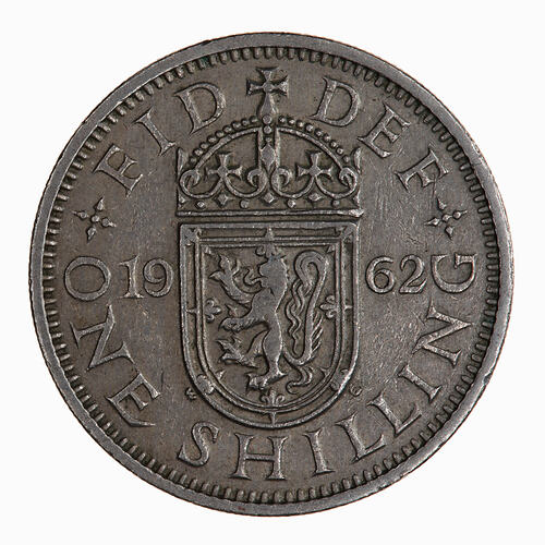 Coin - Shilling, Elizabeth II, Great Britain, 1962 (Reverse)
