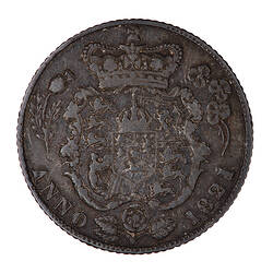 Coin - Sixpence, George IV, Great Britain, 1821 (Reverse)