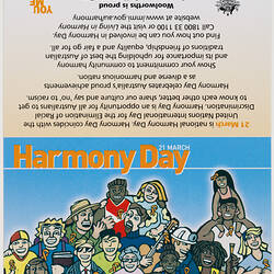Calendar - Harmony Day, 2004