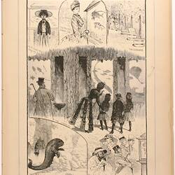 Newspaper - 'At the Aquarium', The Australasian Sketcher, Melbourne, 8 Apr 1885