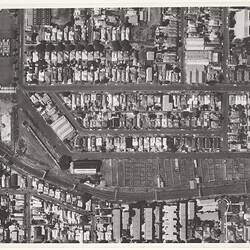 Photograph - Aerial View of Newmarket Saleyards, Newmarket, pre 1987