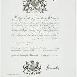 Passport - Issued to Edward Garbett, by United Kingdom, 1881