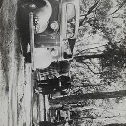 Photograph - Royal Automobile Club of Victoria Caravan Club, People & Motor Cars in Bushland, Australia, circa 1950s