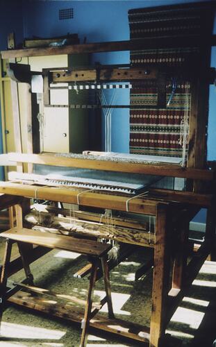 Slide - Countermarch Loom Threaded Up, circa 1985