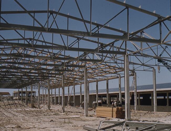 Slide - Kodak Australasia Pty Ltd, Building 13, Coating, Framework Construction, Kodak Factory, Coburg, 1957