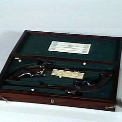 Case - Pair of Pistols, Tanner & Sohn, Hanover, Percussion, circa 1855