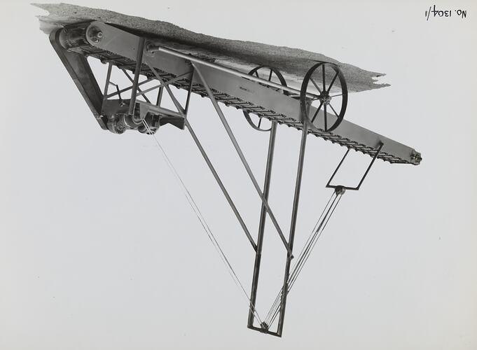 Photograph - Schumacher Mill Furnishing Works, 'Elevating Beam Conveyor-Elevator', Port Melbourne, Victoria, 1945