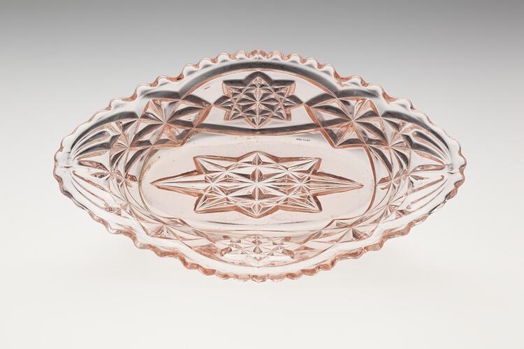 Vase - Pink Glass, circa 1957