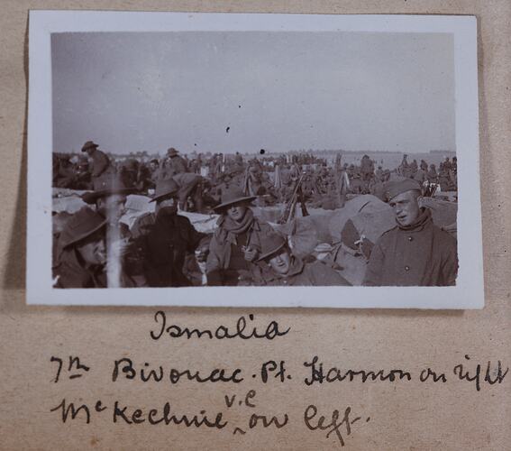 '7th Bivouac', Egypt, Captain Edward Albert McKenna, World War I, 1914-1915