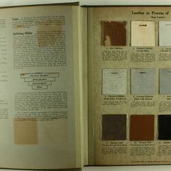 Leather Specimen Book - Pfister & Vogel, Milwaukee, Wisconsin, 1917