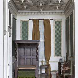 Pendle Hall Dolls House - Room 19 Oak Bedroom