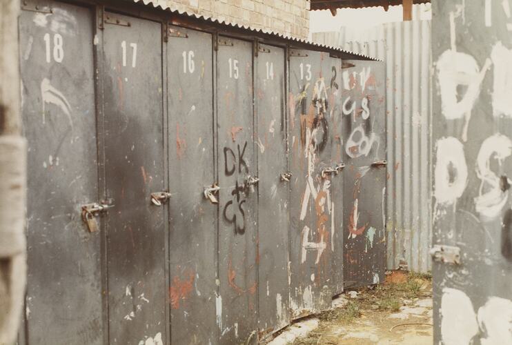 Paint Lockers, Newmarket Saleyards, Aug 1985