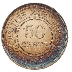 Coin - 50 Cents, British Honduras (Belize), 1907
