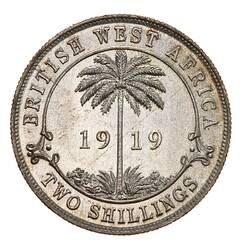 Coin - 2 Shillings, British West Africa, 1919