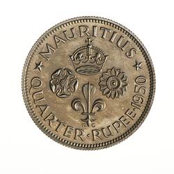 Proof Coin - 1/4 Rupee, Mauritius, 1950