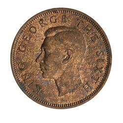 Coin - 1/2 Penny, New Zealand, 1952