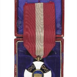 Medal - Insignia of the Order of the Crown of Italy, awarded to Professor Frederick McCoy, circa 1890