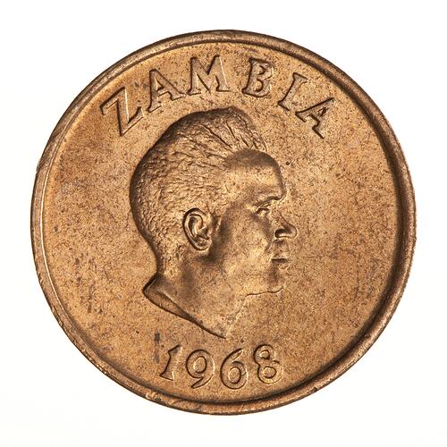 Coin - 1 Ngwee, Zambia, 1968