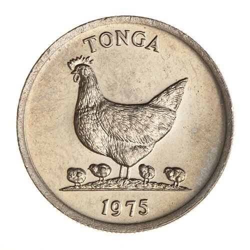 Coin - 5 Senti, Tonga, 1975