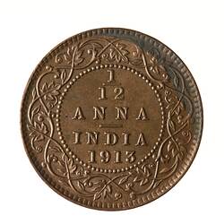 Coin - 1/12 Anna, India, 1913