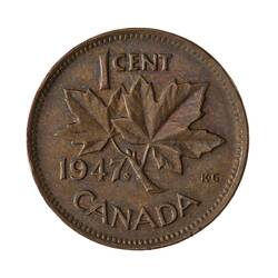 Coin - 1 Cent, Canada, 1947