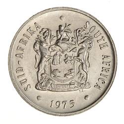 Coin - 20 Cents, South Africa, 1975