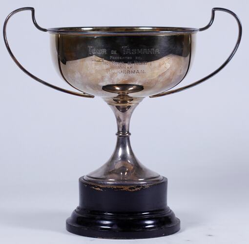 Cup Trophy - Awarded to Hubert Opperman, Tour de Tasmania (endurance race), Hobart, 1930
