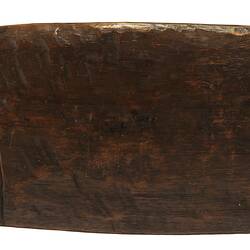 Long narrow wooden shield.