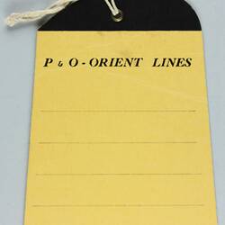 Baggage Label - P&O Orient Lines