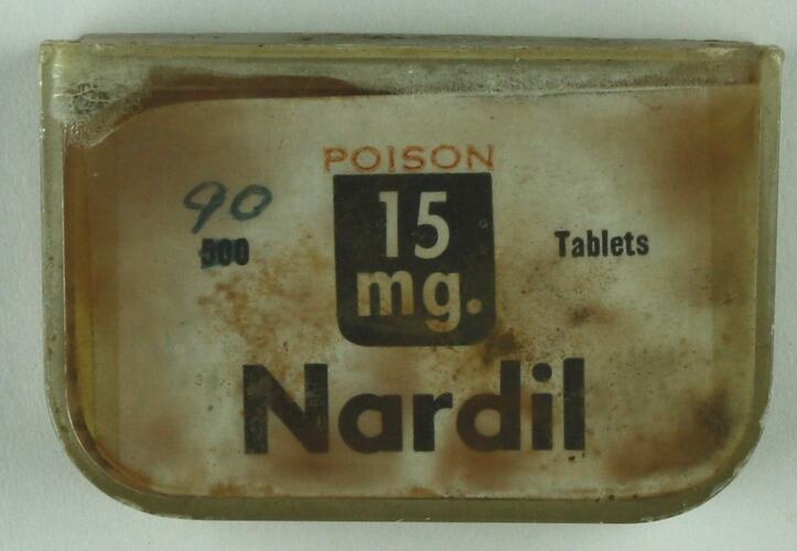 Drug - Nardil (Phenelzine), Warner-Lambert, circa 1965
