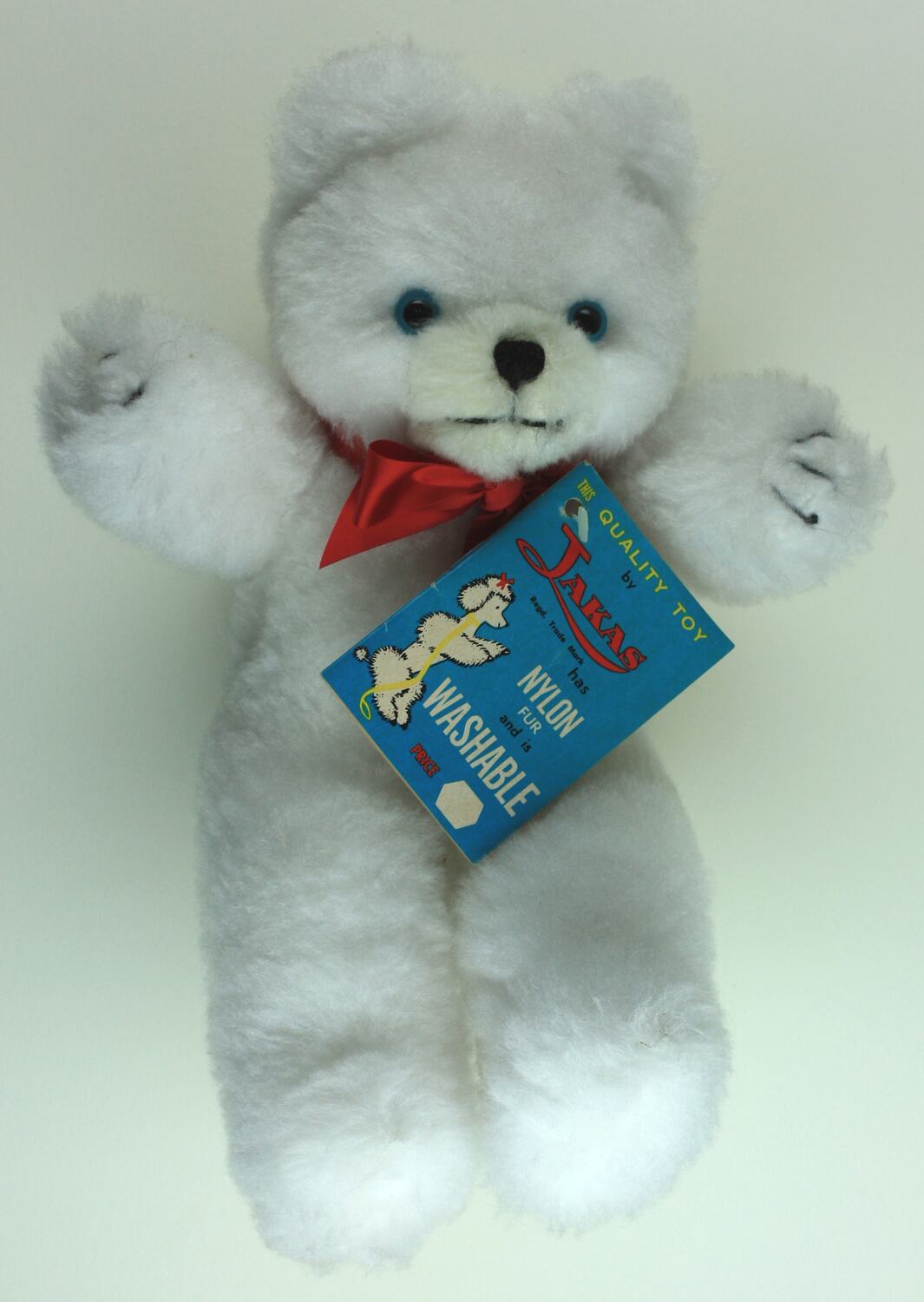 Teddy Bear Jakas Toys, White 'Cuddle' Bear, Melbourne, 1970s