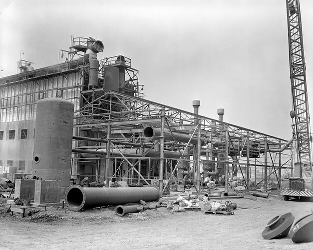 Australian Carbon Black, Exterior View of Carbon Plant, Altona, Victoria, 25 Mar 1959