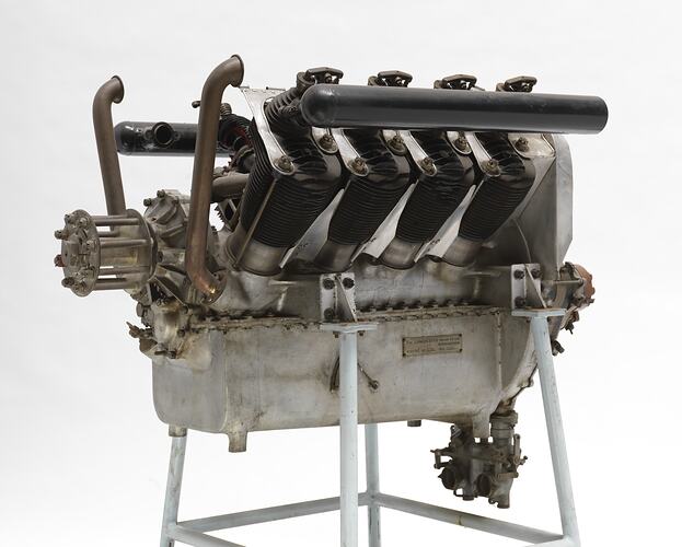 Aero Engine - Lanchester Motors Co. Ltd, RAF 1A, V-8 Inline, Birmingham, England, 1917