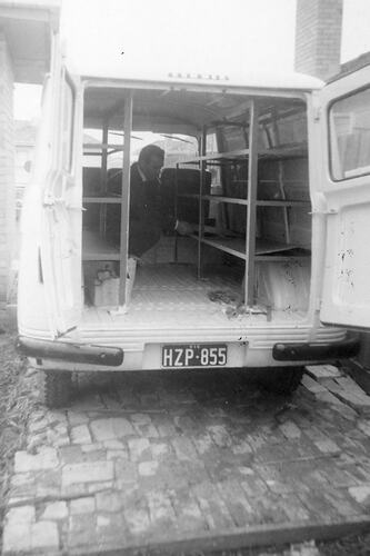 John Woods Fitting Out Van, Lalor, 1965