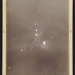 Photograph - Orion Nebula, taken with Great Melbourne Telescope, 26 February 1883