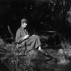 Woman Fishing, circa 1910 - 1930