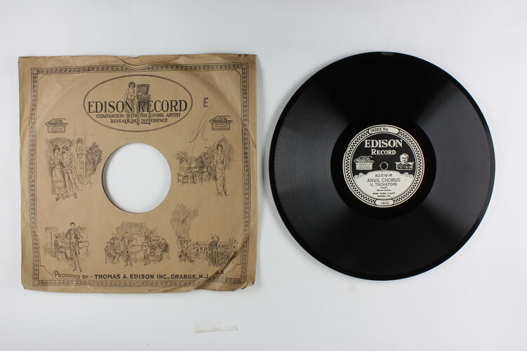 Disc Recording - Edison, Double-Sided, 'Miserere Il Travatore' & 'Anvil Chorus Il Travatore', 1923-29
