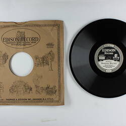 Disc Recording - Edison, Double-Sided, 'Marsovia Waltzes' & 'Faust Waltz', circa 1918