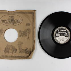 Disc Recording - Edison, Double-Sided, 'Pur Dicesti, O Bocca Bella' & 'Chanson De Florian',1919-1929