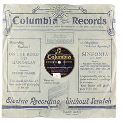 Disc Recording - Columbia, Double-Sided, 'The Vagabond King', Part 1 and Part 2, Date Unknown