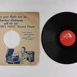 Disc Recording - His Master's Voice, Double Sided, 'La Boheme- Musetta's Waltz' (Puccini) & 'Bird Waltz' (Varney),1929-1956