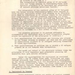 Report - Esma Banner, International Refugee Organization, Germany, 27 Dec 1949