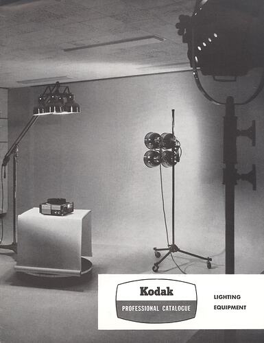 Cover page featuring image of photographic studio.