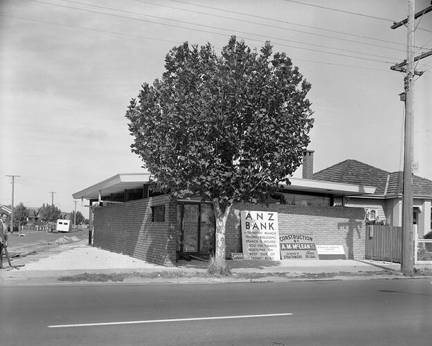 ANZ Bank, Building Exterior, Coburg, Victoria, 11 Feb 1960