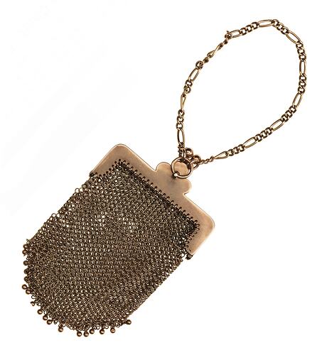 Evening Purse - Gold Mesh, Dame Nellie Melba, early 1900s