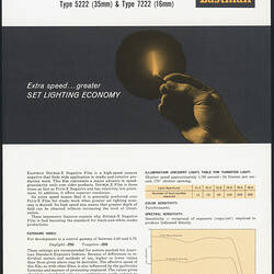 Flyer with picture and printed text.