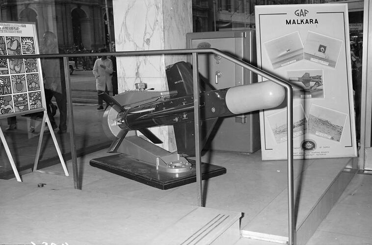 Malkara missile, Science Museum, Melbourne, 1972